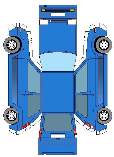 Car Papercraft, Paper Model Car, Transportation Crafts, Paper Car, Paper Toys Template, Paper City, Kraf Diy, Paper Model, Paper Crafts Origami