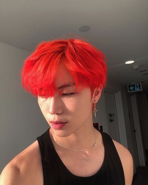 spooɟ puas (@leo.wz) • Instagram photos and videos Red Hair Anime Guy, Red Hair Boy, Ulzzang Hair, Red Hair Men, Tan Skin Blonde Hair, Dyed Hair Men, Dyed Red Hair, Bright Red Hair, Cute Asian Guys