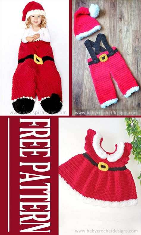 Santa Snuggle Set FREE Crochet Patterns Crochet Snuggle Sack, Crochet Dragon Pattern, Crochet Santa, Crochet Dragon, Set Ideas, Crochet Beanie Pattern, Crochet Stars, Crochet Gloves, Crochet Set