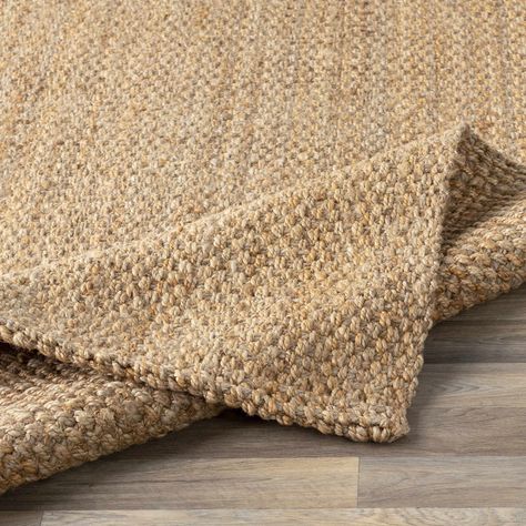 Gracie Oaks Kaisey Handmade Flatweave Jute/Sisal Area Rug in Brown | Wayfair Maine Cottage Interiors, Jute Woven Rug, Cottage Rugs, Maine Cottage, Natural Jute Rug, Solid Area Rugs, A Rug, Natural Fiber Rugs, Kelly Clarkson