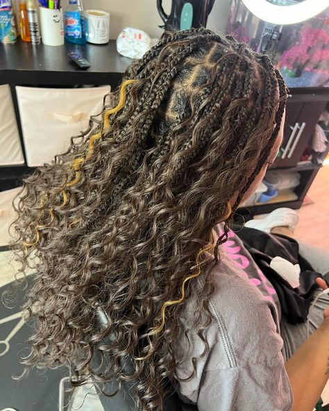 Book this style under, Bob Len Knotless Braids: Med. Boho Knotless Braids; add on (Human hair (Good)) Book Today link in bio as well : https://thehairmessiahllc.as.me/ #SendStars #starsforreels #sendstarstosupport #messiahhairglam #getphelltup #booknow #chicagobraider #forestparkbraider #knotless #braids #braider #bohobraids #braidideas #knotlessbraids #bohobraidstyle #chicagobraidstyles #chicagotiktok #likeandshare #tellafriend #booknow #comment #share #smallbusiness #blackowne... Boho Knotless Braids, Boho Knotless, Knotless Braids, Boho Braids, Braid Styles, Good Books, Human Hair, Link In Bio, Braids