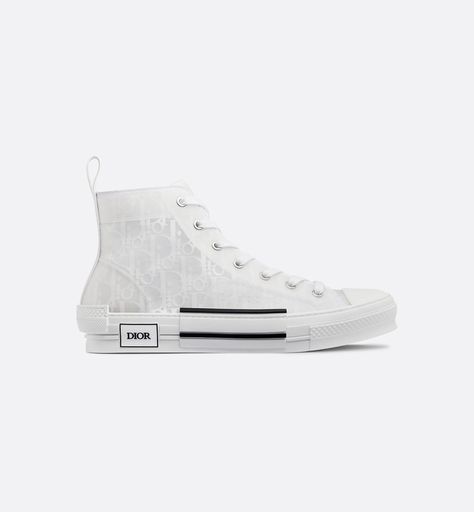 B23 High-Top Sneaker White Dior Oblique Canvas - Shoes - Men's Fashion | DIOR Givenchy Jacket, Louboutin Bags, Off White Jacket, Versace T Shirt, Dior Sneakers, Dior Oblique, Set Apart, Hype Shoes, Newest Jordans