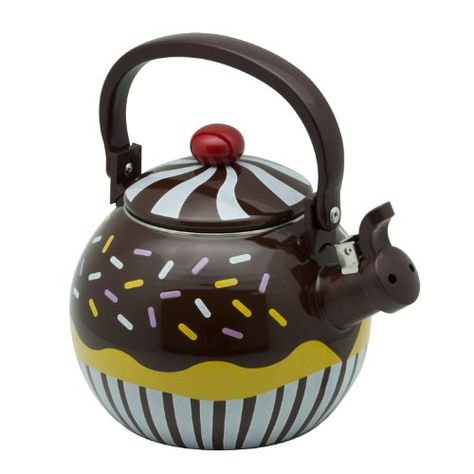 Supreme Housewares Whistling Tea Kettle, Chocolate Cupcake Cupcakes For Sale, Elephant Teapot, Stovetop Kettle, Stainless Steel Stove, Electric Tea Kettle, Whistling Tea Kettle, Silver Teapot, Unique Tea, Whimsical Home