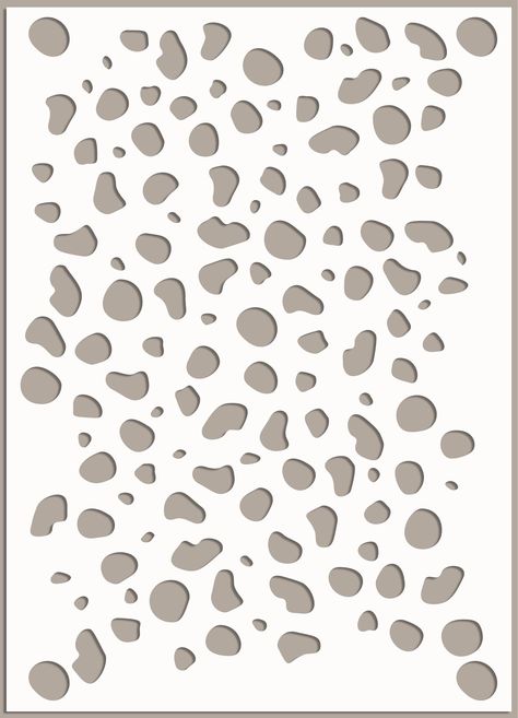 Dalmatian spot pattern, is a template for imitating these animals with their animal skin, a uniform pattern arranged in an endlessly repeating way replicated. You can choose a background suitable for walls, furniture, floor and other surfaces. Your project will be a modern and fashionable pattern allowing you to create original decorations. Ideal for fabric, cake decorations etc. We offer a wide variety of stencils, suitable for anyone who wants to add a personal touch to their work. Our custom Bee Stencil, Pattern Painting, Wall Wood, Garden Animals, Allover Pattern, Spots Pattern, Card Making Crafts, 3d Shape, Making Crafts