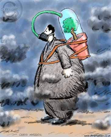 air-pollution-illustration                                                                                                                                                                                 More Save Planet Earth, Satirical Illustrations, Save Nature, Save Our Earth, Meaningful Pictures, Art Appliqué, Environmental Pollution, 판타지 아트, Alam Semula Jadi