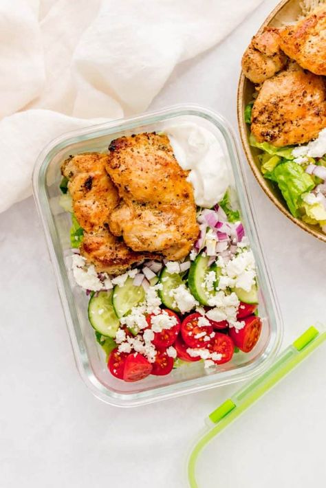 Spring Lunch Meal Prep, Chicken Thigh Lunch Meal Prep, Rice Bowl Meal Prep, High Protein Salads Chicken, Hot Honey Chicken Meal Prep, Chicken Pesto Bowls Healthy, Sandwich Meal Prep, Pregnancy Meal Prep Lunch Ideas, Pesto Chicken Meal Prep Bowls