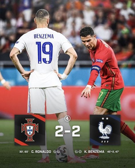 Ronaldo Avatar, Portugal Vs France, Football Poster Design, Ronaldo Goals, Cristiano Ronaldo Portugal, Uefa European Championship, France Team, Birthday Party Games For Kids, Match Score