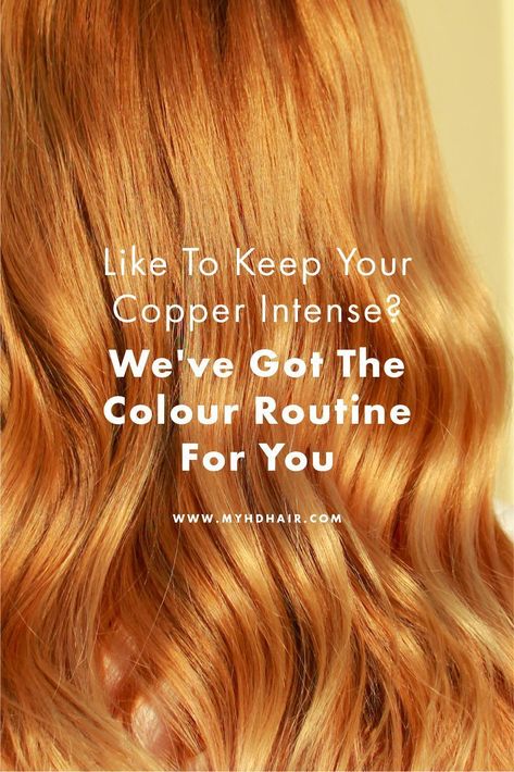 We like to think of Copper as a Colour that thrives off a good routine, not high maintenance. Want to keep your Copper vibrant? We're sharing the easy, and totally doable, secrets we swear by. Copper Hair Maintenance, Intense Copper Blonde, Copper Shampoo, Copper Hair Colour, Light Copper Hair, A Good Routine, Copper Blonde Hair Color, Copper Blonde Hair, Copper Blonde