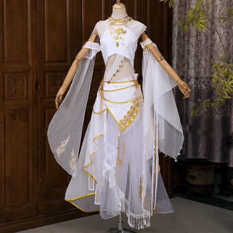 RSF DunHuang Desert Exotic Fashion White Pink Flying Fairy Costume Classical Dance Original Hanfu Animation National Trend Dress| | - AliExpress Classical Dance Costume, Flying Fairy, Trend Dress, Chinese Dance, Dunhuang, Classical Dance, Dancers Outfit, Chinese Hanfu, Exotic Fashion