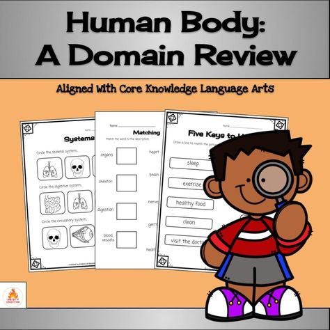 Are you looking for some fun and engaging activities to review the First Grade CKLA unit, The Human Body? Resource includes key details from: Everybody Has A Body The Body's Framework Marvelous Moving Muscles Chew, Swallow, Squeeze, and Churn The Body's Superhighway Control Center: The Brain Dr. Wellbody's Heroes Five Keys to Health What A Complicated Network! Aligned with Grade 1 The Human Body Unit Human Body Unit, Independent Activities, Control Center, Circulatory System, The Human Body, Key Details, Third Grade, Engagement Activities, Second Grade