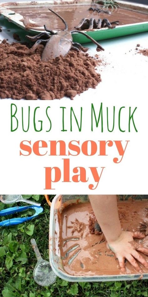 Sensory play is such a wonderful way to engage in hands-on, experiential learning with kids. By using all of the senses, as they will do in this bugs in muck activity, children are better able to remember and process information. This muck has a really fun texture. It looks super goopy and messy but comes … Eyfs Mini Beasts Activities, Bug Rescue Fine Motor Activity, Outdoor Insect Activities Preschool, Bug Stem Activities Preschool, Bug Projects For Toddlers, Toddler Bugs Activities, Bug Week Activities, Toddler Bug Activities, Bug Science Experiments