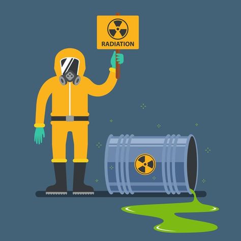 accidents with nuclear waste. man in a protective suit holding a radiation sign. flat vector illustration. Radiation Sign, Nuclear Radiation, 달력 디자인, Emoji Combinations, Flat Vector Illustration, Radiation Protection, Photos Hd, Flat Vector, Free Vectors