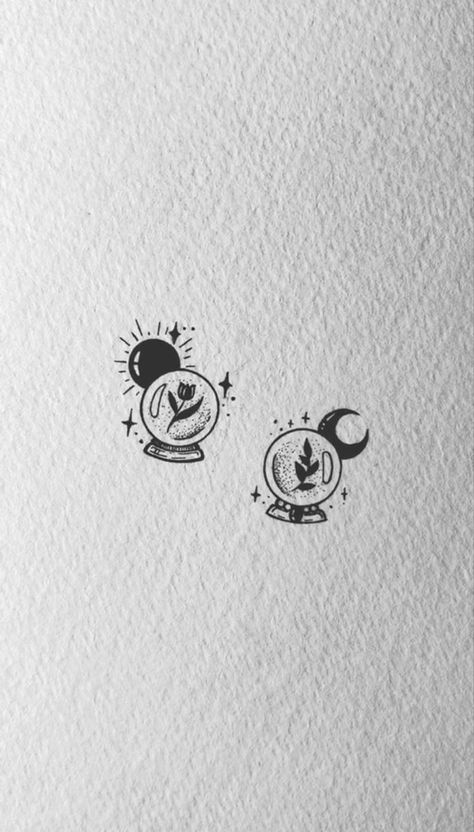 Best Friend Tattoos Dark Aesthetic, Best Friend Witch Tattoo, Friend Witch Tattoo, Tattoo Ideas Nephew, Witch Friend Tattoos, Matching Witch Tattoo Ideas, Matching Witch Tattoo, Spooky Friendship Tattoos, Cute Matching Best Friend Tattoos