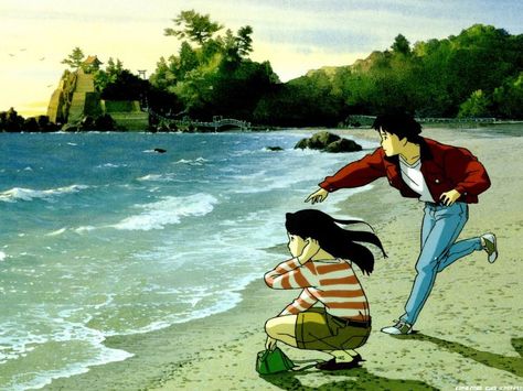 Ocean Waves (Umi ga Kikoeru) Ocean Waves Anime, Art Studio Ghibli, Personajes Studio Ghibli, Studio Ghibli Characters, Ghibli Artwork, Studio Ghibli Movies, Japon Illustration, Studio Ghibli Art, Ghibli Movies