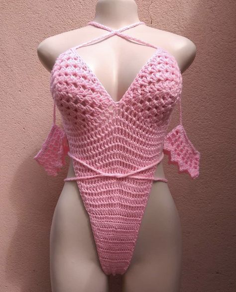 Crochet Bathsuit, Crochet Bra Top Pattern, Crochet One Piece Swimsuit, Crochet Bra Top, Crochet Monokini, Crochet Bikinis, Crochet Lingerie, Crochet One Piece, Crochet Romper