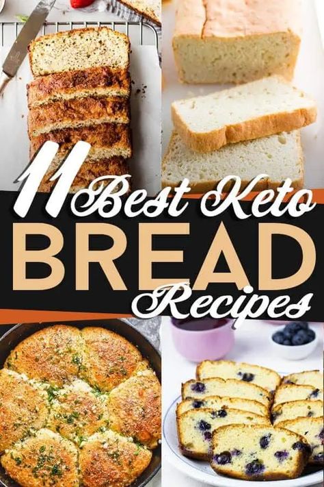 11 Keto Bread Recipes | Living Chirpy Keto Bread Recipes, Keto Bread Recipe, Keto Banana Bread, Bread Keto, No Bread Diet, Keto Dishes, Eating Keto, Best Keto Bread, Keto Treats