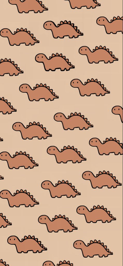 Aethstetic Iphone Wallpaper, Brown Dinosaur Wallpaper, Fall Dinosaur Wallpaper, Dinosore Wallpaper, Cute Dino Wallpapers Aesthetic, Dinosaur Aesthetic Wallpaper, Eloise Wallpaper, Dino Aesthetic Wallpaper, Cute Dino Wallpapers