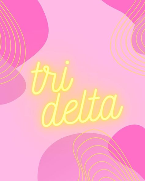 Tri Delta Graphics, Tri Delta Canvas, Sorority Decor, Posters Dorm, Sorority Decorations, Tri Delt, Delta Delta Delta, Waffle Bar, Delta Sorority