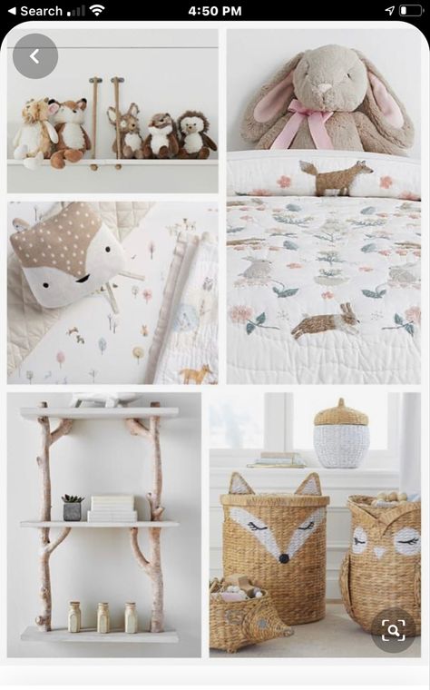 Woodland Animals Baby Shower Theme, Woodland Baby Room, Woodland Room, Woodland Bedroom, Woodland Nursery Girl, Girl Nursery Themes, Animal Nursery Theme, Animals Baby Shower