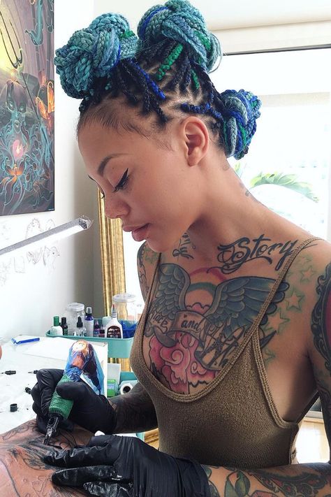 30 Badass Female Tattoo Artists to Follow on Instagram ASAP Japanese Chest Tattoo Female, Tattoo Artist Quotes, Chris Garver, Tattoo Artists Near Me, Yakuza Tattoo, Boris Vallejo, Belly Painting, Female Tattoo Artists, Japanese Tattoos