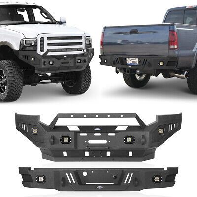 ad eBay - Steel Front Rear Bumper Assembly w/LED Lights For 2005 2006 2007 Ford F250 F350 - Buy Now, click the link (eBay) Truck Bumpers, Ford F350, Ford F250, Truck Accessories, Ebay Finds, Led Light, Led Lights, Ford, Cars Trucks