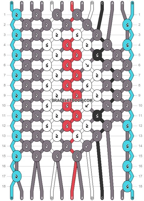 Normal pattern #163632 | BraceletBook Shark Friendship Bracelet, Octopus Bracelet Pattern, Shark Bracelet Patterns, Dolphin Friendship Bracelet Pattern, Shark Bracelet, Bat Friendship Bracelet Pattern, Fish Sea, Friendship Bracelet Patterns Easy, Shark Fishing