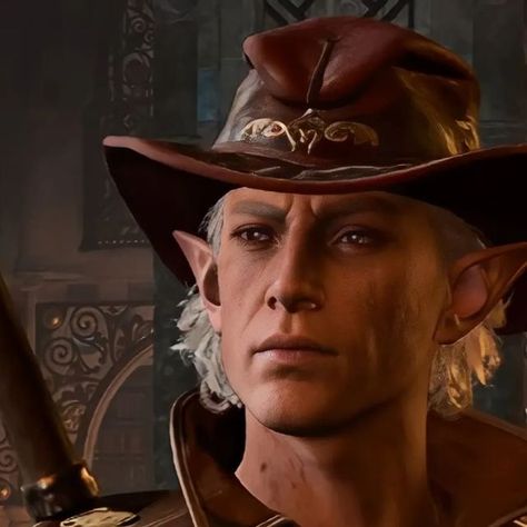 Professional Astarion Simp on Instagram: "COWBOY ASTARION IN LEATHER ARMOR!!!!! You all when you finish his quest and have perfect relationship score with him, and make him wear this hat, it's 100 times hotter the way he tilts his head. I swear it got me pregnant and in nine months I will have a kid that oddly looks like Astarion. #Astarion #BaldursGate3 #bg3" Astarion Cowboy Hat, Cowboy Astarion, Leather Armor, Finish Him, Perfect Relationship, Nine Months, No Way, Cowboy Hats, The Way