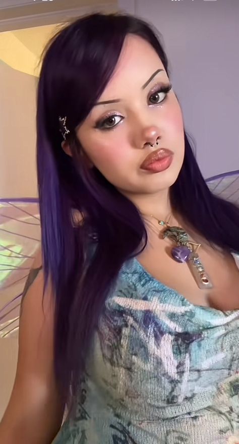 Hairstyles For Purple Hair, Purple Goth Hair, Fun Style, Hair Inspo Color, Purple Hair, Rapunzel, Hair Inspo, Cool Style, Makeup Looks