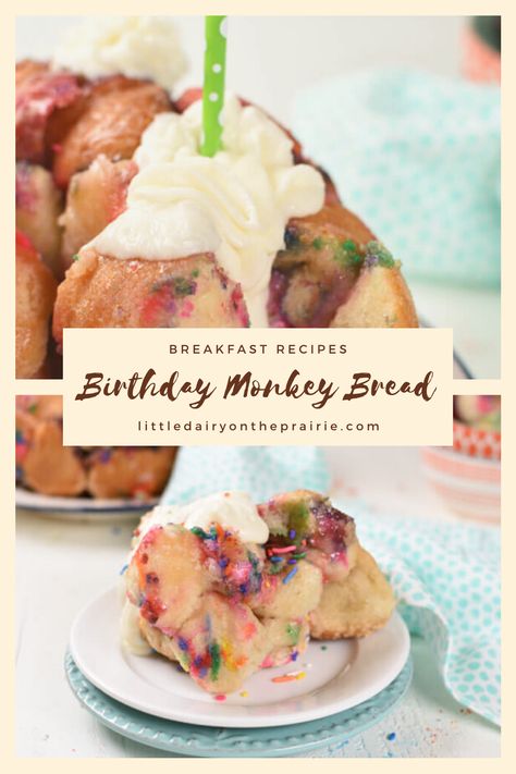 Monkey Bread Birthday Cake, Cake Monkey, Birthday Monkey, Dry Cake, Homemade Frosting, Homemade Dough, Birthday Cake Recipe, Health Desserts, Monkey Bread