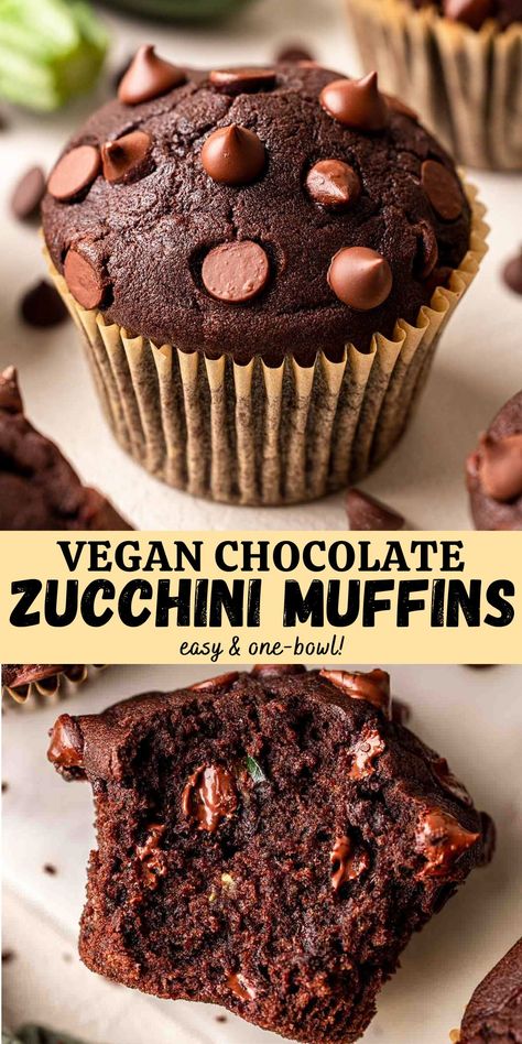 Eggless Zucchini Muffins, Eggless Zucchini Recipes, Healthy Chocolate Zucchini Muffins, Vegan Zucchini Muffins, Zucchini Vegan, Environmental Allergies, Zucchini Muffin, Garden Zucchini, Paleo Ideas