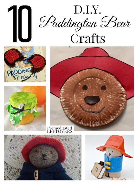 With the Paddington Bear movie just hitting theaters, you may be on the hunt for some fun projects to do. Here's 10 DIY Paddington bear crafts for all ages. Paddington Activities, Transportation Kindergarten, Paddington Bear Movie, Canada Crafts, London Crafts, Paddington Party, Paddington Bear Party, Oso Paddington, Crafts For All Ages