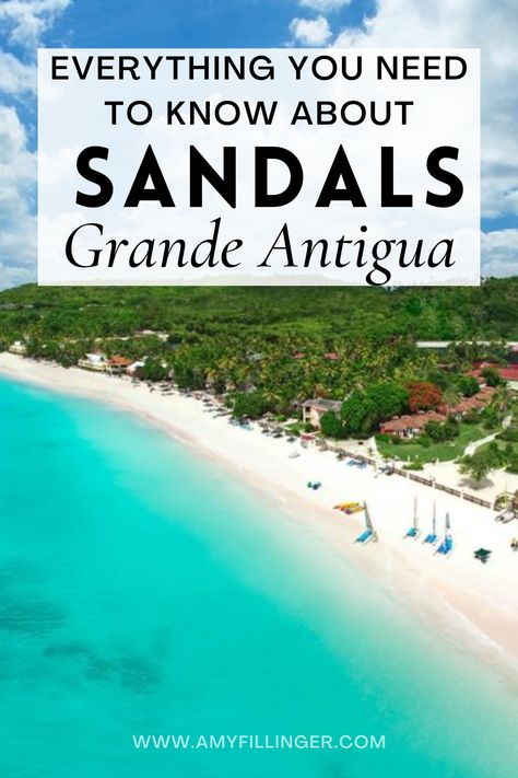 Here is everything you need to know about Sandals Grande Antiqua. Sandals Grande Antigua is one of the best Sandals Resorts and is has one of the best beaches at Sandals Resorts. This is a perfect honeymoon vacation or adults-only destination #sandalshoneymoon #sandalsresorts #sandalstravelagent #sandalsgrandeantigua Sandals Antigua, Sandals Honeymoon, Best Sandals Resort, All Inclusive Honeymoon Resorts, Antigua Caribbean, Sandals Resort, All Inclusive Honeymoon, Perfect Honeymoon, Honeymoon Vacations