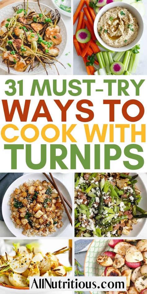 These recipes with turnips are some of the best vegetable dishes to try if you are looking to include more vegetables in your diet. You will find some great dinner recipes for 2 in this list of healthy meals. Turnip Dinner Recipes, Turnip Salad Recipes, Chinese Turnip Recipes, Meals With Turnips, What To Make With Turnips, Turnip Recipes Healthy, Turnip Side Dishes, Best Turnip Recipes, Turnip And Carrot Recipes