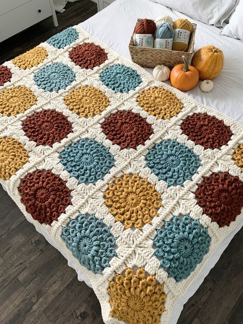 Nautikrall Crochet, Crochet Blanket Ideas, Crochet Cluster Stitch, Chunky Crochet Blanket Pattern, Crochet Throw Pattern, Granny Square Crochet Patterns Free, Chunky Crochet Blanket, Crochet Afghan Patterns Free, Blanket Ideas