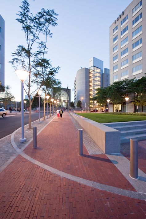 Streetscape Design, Northeastern University, Paving Pattern, School Building Design, Stone Paving, Sci Fi Landscape, Working Farm, City Decor, Brick Paving