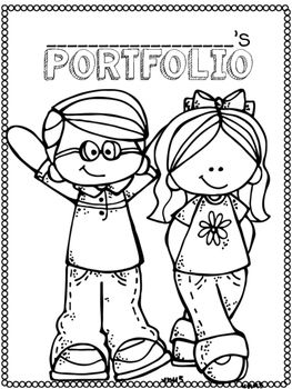 Portfolio Cover Pages *Freebie* Student Portfolio Cover Design, Art Portfolio Cover Ideas, Project Cover Page Ideas School, English Portfolio, Preschool Portfolio, Portfolio Cover Design, Preschool First Day, Cover Page Ideas, Project Cover Page