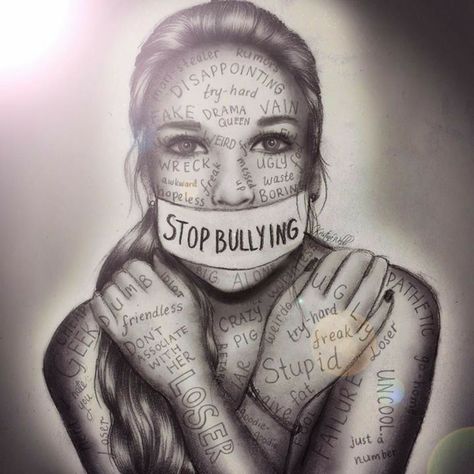 Stop Bulling, Tattoo Painting, Kristina Webb, Gcse Art, A Drawing, Esthetician, The Words, Easy Drawings, Art Sketches