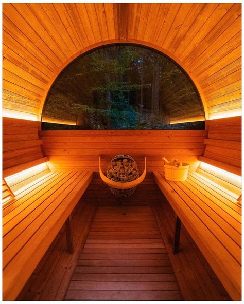 Josh Mund on Instagram: "Symmetry . . . #huum #thermory #idyllreserve #sauna #cabin #cabinlove #cabinliving #saunalife" Diy Barrel, Sauna Cabin, Sauna Lights, Sauna Kits, Sauna Kit, Sauna Diy, Sauna Heater, Custom Wine Cellars, Barrel Sauna