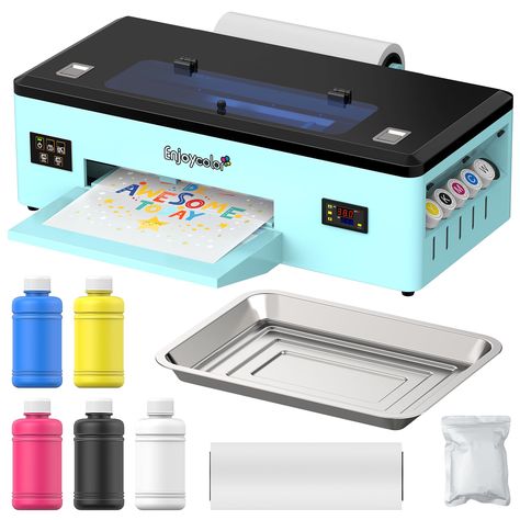 PRICES MAY VARY. 🏅DTF White Ink Flow Tech - Are you worried about the frequently nozzle blockages and hesitance by the complicated maintenance process of DTF printer? Enjoycolor A3+ R DTF printer is design for your demand,we introduced the following three functions to the machine: white ink mixing system, white ink circulation system and automatic cleaning function. Keep the whit ink flow and smooth, less nozzle blockages 🐳A3+ Roll & Sheet printing - DTF Transfer Printer Printing Up to 13" wid Ink Drop, Diy Print, Dtf Printer, Building A Business, Dtf Printing, Diy Prints, Color Print, White Ink, Amazon Finds