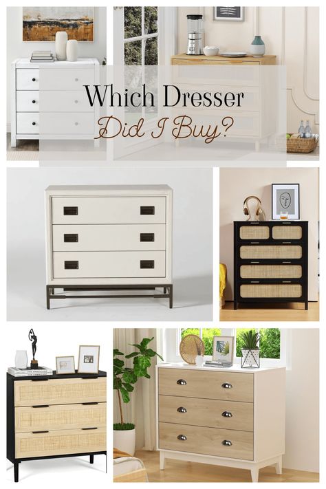 In the quest for a dresser, I’ve spent years looking for a good one that doesn’t cost an arm and a leg. This week I finally ordered two. So let’s play a guessing game. Try to choose which style dresser I ordered for my bedroom without looking at the selection... Drawers On Wheels, Cozy Little House, Kerosene Heater, Rental Bathroom, Bedroom Arrangement, Green Dresser, Style Dresser, Drawer Space, Nate Berkus