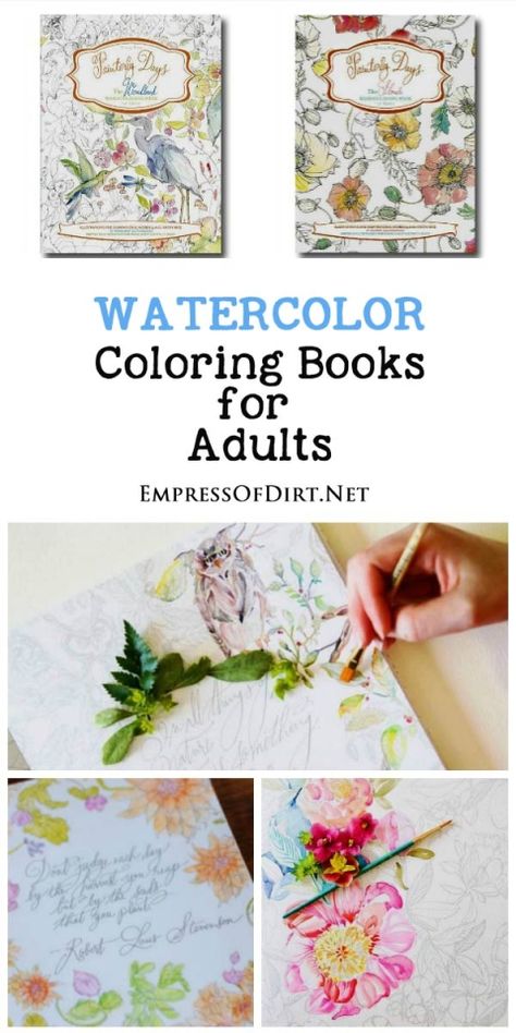 Love adult coloring books and want to get even more creative? Painterly Days watercolor coloring books by Kristy Rice are printed on artist quality paper, ideal for everything including colored pencils, markers, acrylic paints, and watercolor pencils and paints. It's art for joy's sake! Kristy Rice Watercolor, Watercolor Pencils Techniques, Kristy Rice, Tattoo Coloring Book, Coloring Books For Adults, Books For Adults, Watercolor Books, Printable Coloring Book, Chalk Pastels