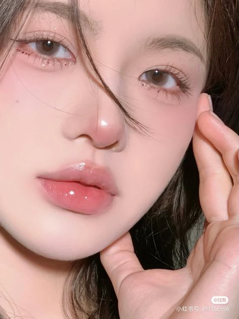 Aegyo Makeup, Aegyo Sal Makeup, Korean Makeup Look, Chinese Makeup, Douyin Makeup, Soft Makeup Looks, Doll Eye Makeup, Korean Eye Makeup, Ulzzang Makeup