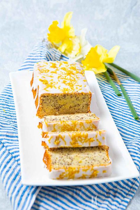 Chia Seed Cake - A Healthy Tea Time Treat! | Greedy Gourmet Chia Seed Cake, Smooth Icing, Healthy Tea, Plant Based Recipes Dinner, Chia Recipe, Seed Cake, Chia Seed Recipes, Lemon Drizzle Cake, Cake Decorating Set