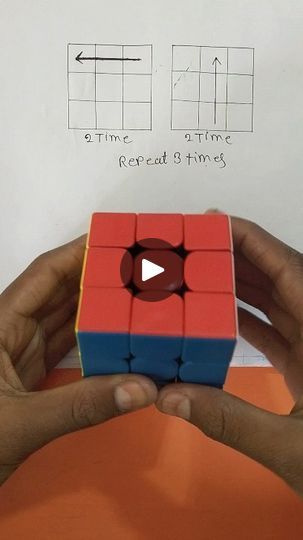 Trick To Solve Rubix Cube, How To Solve A 2x2 Rubiks Cube, Cube Puzzle Solve Trick, Rubix Cube Algorithm, Rube Cube Solve, Video Viral, Reels Video, Viral Reels, Rubik's Cube