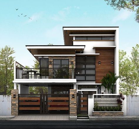 Pelan Lantai Rumah, Rumah Moden, Hiasan Dalaman Rumah, Philippines House Design, 3 Storey House Design, Two Story House Design, Pelan Rumah, 2 Storey House Design, Two Story House