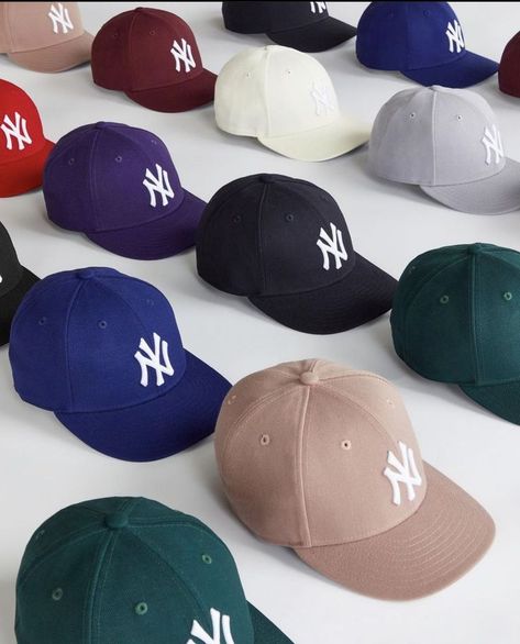 Ny Cap Outfit, Lacrosse Stick Heads, Nyc Hat, Ny Cap, New York Cap, Swag Hats, Trendy Caps, Outfits Nyc, Cap Outfit