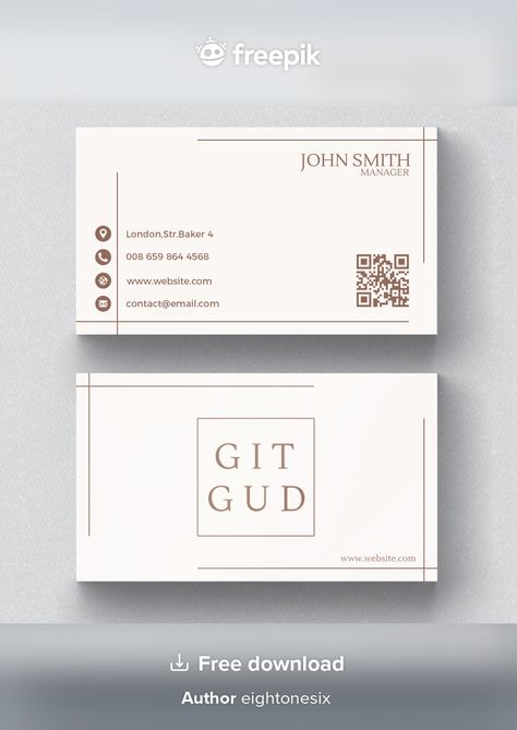 Classic Business Card, Premium Business Cards, Minimal Business Card, Free Business Cards, Card Business, Logo Business, Shop Ideas, Free Psd, Free Photos