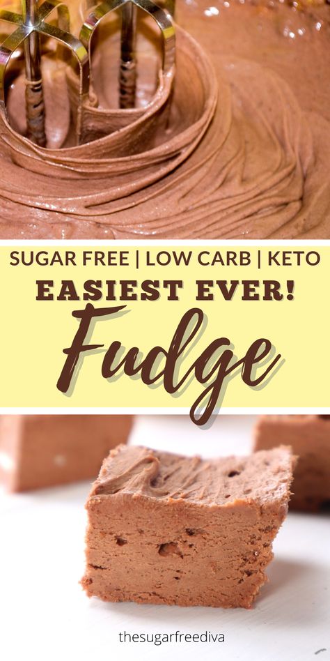 Love This! Easy recipe idea for great tasting fudge! This homemade diy recipe idea for chocolate fudge is gluten free, sugar free, keto ,and low carbohydrate. Make this low carb treat for dessert, birthdays, holidays, Christmas, Thanksgiving. Valentines Day, or simply for snacking on! Sugar Free Fudge, Sugar Free Desserts Easy, Keto Fudge, Sugar Free Baking, Sugar Free Recipes Desserts, Sugar Free Treats, Sugar Free Sweets, Low Carb Recipe, Desserts Snacks