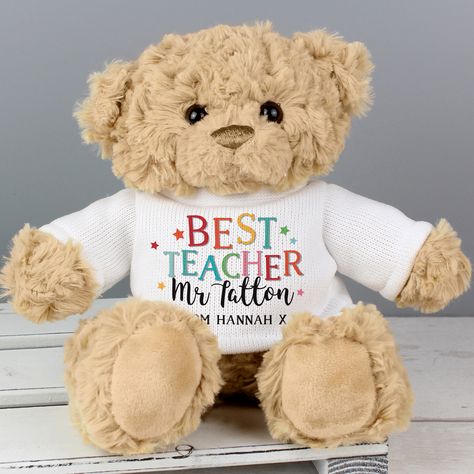 Sassy Bloom are pleased to present this lovely Teddy Gift for Teachers  This cute and cuddly teddy bear is perfect for thanking your teacher at the end of term!You can personalise this teddy with up to 2 lines.Teachers Name - Up to 20 characters.Message Line - Up to 20 characters."Best Teacher" is fixed text and cannot be changedPersonalisation will appear as entered on the name, please avoid using fixed upper case.The message will appear in fixed uppercase.(Our bear is suitable for ages 36 mont Kirchen Design, Valentines Day Teddy Bear, Personalised Teddy Bears, Pink Names, Teddy Bear Gifts, Cuddly Teddy Bear, Teddy Bear Girl, Special Symbols, Cute And Cuddly