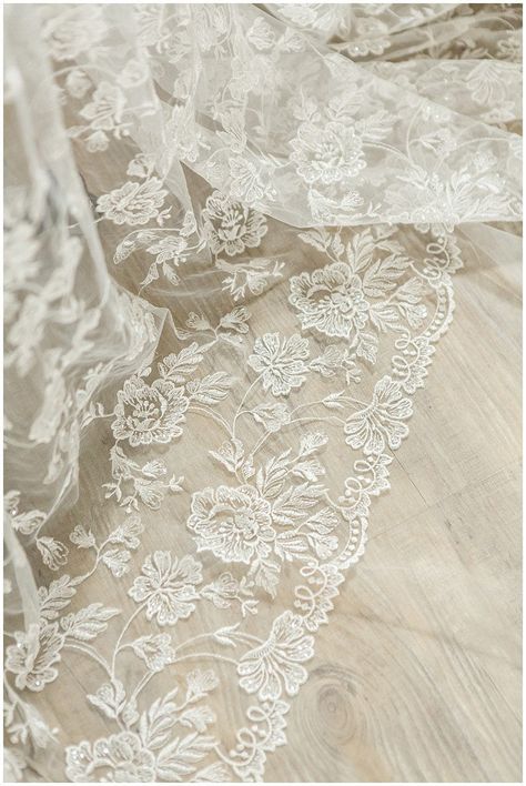 White Princess Aesthetic, Floral Lace Fabric, Bridal Lace Fabric, Alencon Lace, Computer Embroidery, Wedding Lace, Romantic Design, Wedding Dress Accessories, Linens And Lace